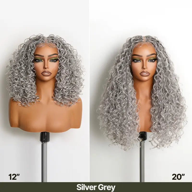 13x6 HD Pre-Cut Lace Wig – Glueless Wear & Go Boho Braids Water Wave Wig